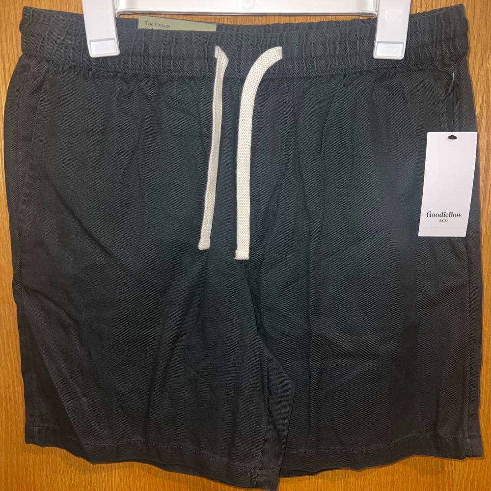 Goodfellow & Co Pull-On Shorts Mens Medium Charcoal Vintage 7in Inseam
